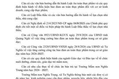 THÔNG BÁO
