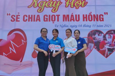 TRƯỜNG MẦM NON NGHĨA TRUNG THAM GIA HIẾN MÁU TÌNH NGUYỆN NĂM 2023