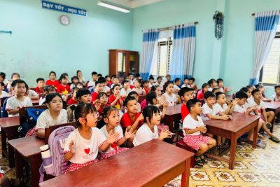 TRƯỜNG MN NGHĨA TRUNG THAM QUAN TRẢI NGHIỆM TẠI TRƯỜNG TIỂU HỌC TÂN AN